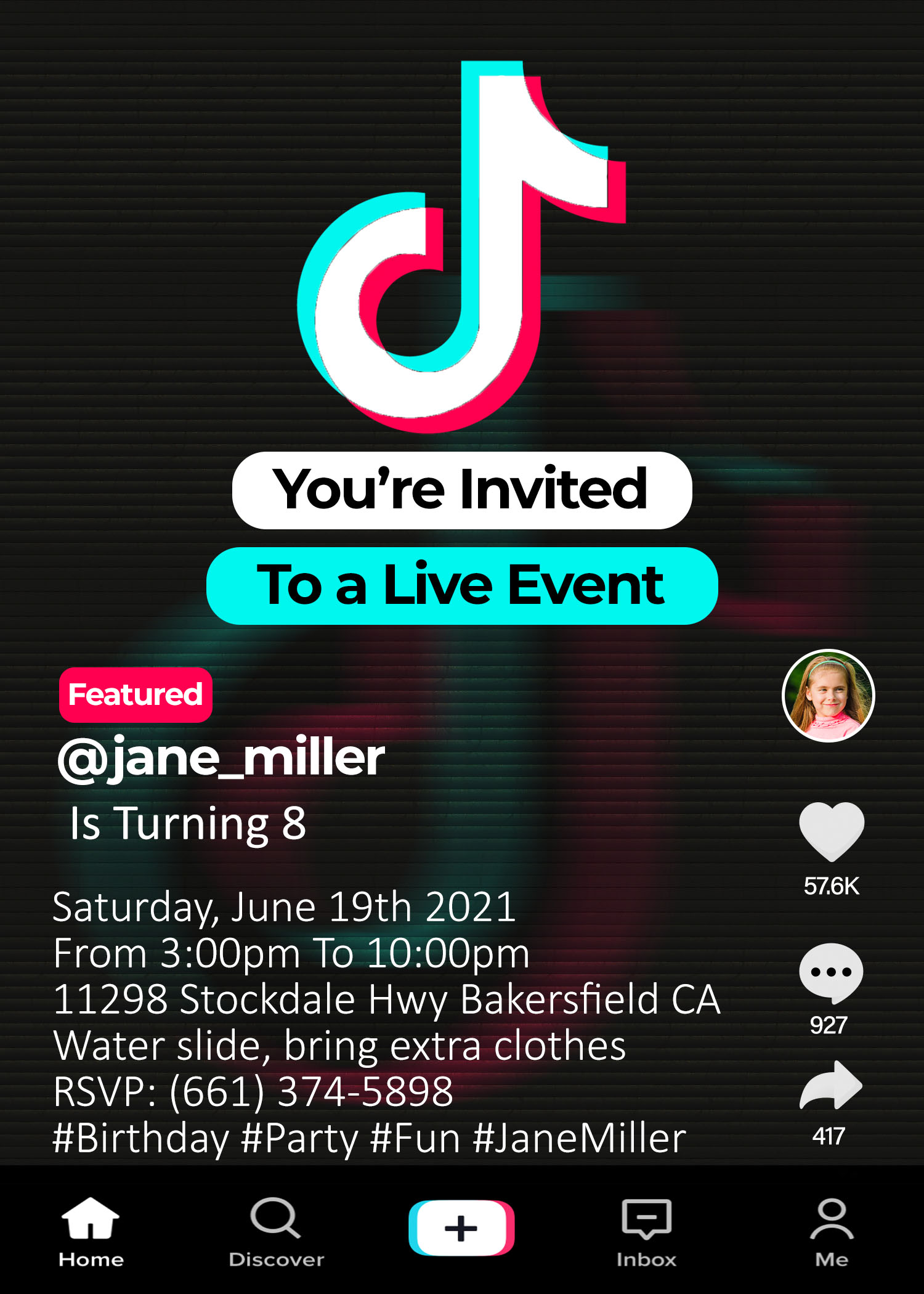 TiKTok Invitation